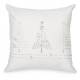 Glitter cushion with silver trees 17