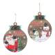 062615801175 - Wood round Christmas themed plaques 10
