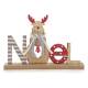 775093801918 - NOEL Reindeer decoration in natural & red