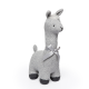 100% Cotton exterior cable knit Llama - GREY
