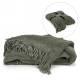 Green chenille throw 50