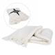 White throw with fringe 50