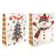XL Christmas Gift Bags - 2 assortment
Knit-look snowman, and Felt-look tree
12