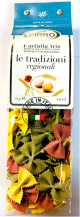 700590000809/ Pirro Farfalle TriColore Pasta 250 gr. 12/cs