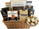 Brown rectangular bamboo basket gourmet gift Basket KIT