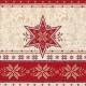 Lunch Napkins - Red Snowflake 6.5