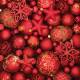 Lunch Napkins - Red Ornaments 6.5