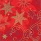 Lunch Napkins - Red & Gold Snowflakes 6.5