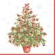 Lunch Napkins - Christmas Tree 6.5