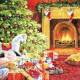 775093284247 - Lunch napkin - Tree by the Fire