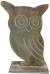 Wooden vintage Owl - Small 4"x6.5"H