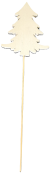 CDL887TR - White wood Tree stake 5.5x6.5"H