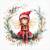 Lunch Napkins - Christmas Fairy 6.5"x6.5"