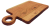 Acacia wood live edge board with round handle 8"x14"x0.6"
