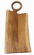 Acacia wood live edge board with round handle 18"x8"x0.6"