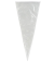 7"x16" Clear Cone shape Cellophane bags - 30 micron (1.2 mil) - 100 bags/bundle