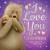 Padded baby book - I Love you Grandma