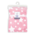 Coral fleece blanket STARS pattern - PINK
100% Polyester, 30"x36"