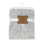 Soft Sculpted Sherpa Blanket: Grey 100% Polyester, 30"x36" 