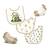 Pooh & Friends 5 Piece Bib and Sock Set. 100% Organic
Set includes: 3 Bibs & 2 Pairs of Socks
