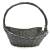 Extra Large Boat shaped willow basket with handle 22.5"x15"x6"H1x9"H2x18.5"OH