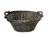 Oval willow basket with wooden handles 16"x11"x7"H