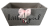Medium Rectangular grey ballet theme "LITTLE GIRL" basket with a bow & a matching fabric liner 13"x10"x6"