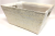 Rectangular Off White with glitter basket with matching fabric liner 11"x8"x5"H