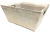 Rectangular Off white with Glitter basket with matching fabric liner 16"x13"x8"H