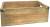 Rectangular wood container with metal trim and side handles 11"x7"x4"H