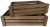 Largest piece in a Set of 2 Wood crates 16"x9"x4"H