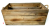 Large Wood container in a  with rope handles
18"x10"x8"H