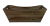 Wood container with side handles 14"x6"x6"H