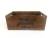 Wood "Home Sweet Home" container with metal brackets