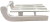 White wood sled 15"x8"x6"OH