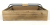 Largest pc in Set of 2 rustic crates with folding iron handle L:18"X12"X4.5"H