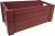 Red wooden crate 14"X8"X6"H