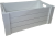 White wooden crate 14"X8"X6"H