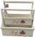Set of 2 White wood "Jingle all the way" tool box style crate
L: 16"x8"x14"H S: 14"x6"x12"H