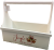 Large White wood "Jingle all the way" tool box style crate L: 16"x8"x14"H