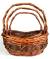 Medium willow, chipwood & seagrass baskets
M: 16"x13"x5.5"H1x6.5"H2x18"OH
