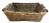 M size in Set of 3 Grey willow tapered rectangular baskets with wooden handles
M:17"x12"Hx4.5"OH

