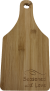 Bamboo cutting board with "Seasoned with Love" engraved