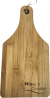 Bamboo cutting board with "Wine & Cheese" 5.5"x0.4"x11"