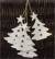 Bundle of white wooden hanging trees 4"H (4 trees/bundle)