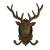 CIR985DR - Cast iron elk hook 9.2"x4"x10.5"H
