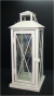 White iron and glass lantern, Apex Elegance wholesale glass lanterns 