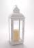 Black metal & glass lantern 7"x7"x18"H 
Candle Excluded