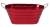 Metal container (shiney red) w/handles