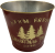 Red metal container - Farm Fresh Trees 7.2"Dx6"H